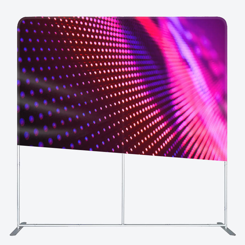 Aperturee - Aperturee Purple Pink Led Softfocus Fabric Party Backdrop Decor