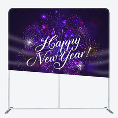 Aperturee - Aperturee Purple Splendid Spark Bokeh Happy New Year Backdrop