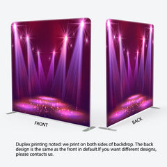 Aperturee - Aperturee Purple Stage Spotlights Sparkling Party Backdrop Cover