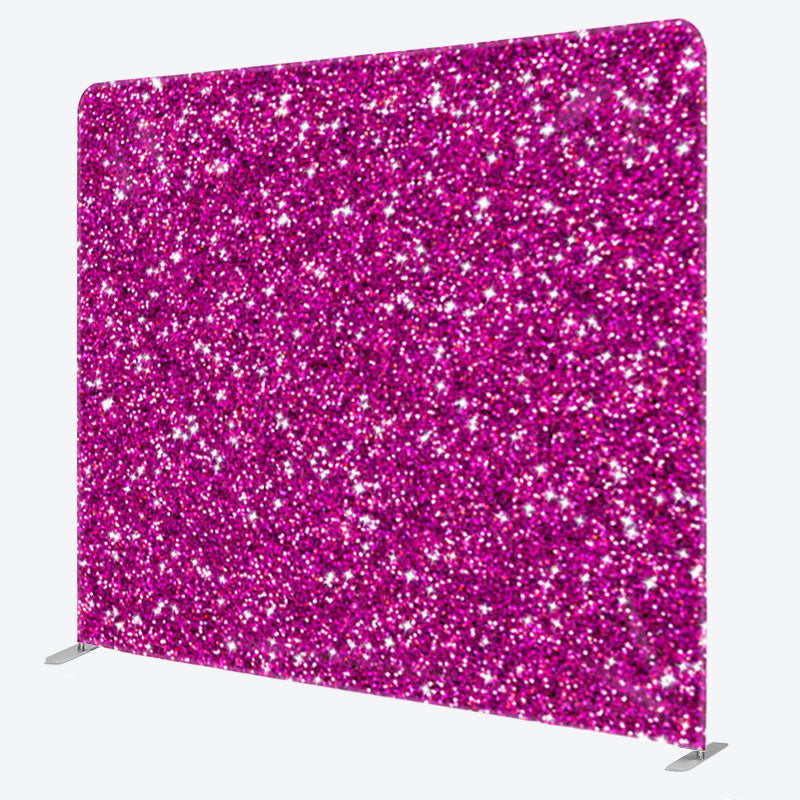 Aperturee - Aperturee Purpple Glitter Fabric Backdrop Cover For Birthday