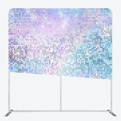 Aperturee - Aperturee Rainbow Colorful Pixel Double-Sided Square Backdrop