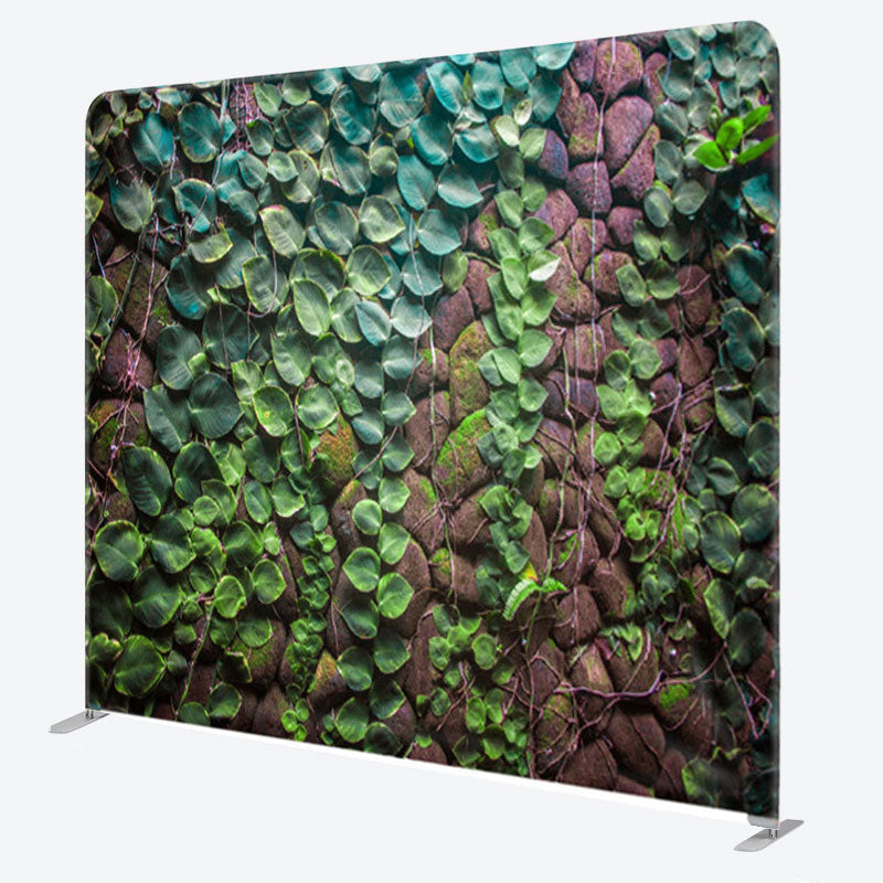 Aperturee - Aperturee Real Green Ivy Stone Wall Backdrop For Party Decor