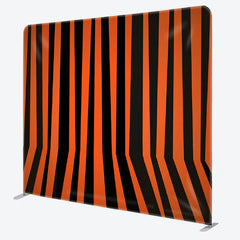 Aperturee - Aperturee Red And Black Stripes Backdrop For Halloween Decor