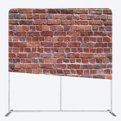 Aperturee - Aperturee Red Brick Wall Fabric Backdrop Cover For Decoration