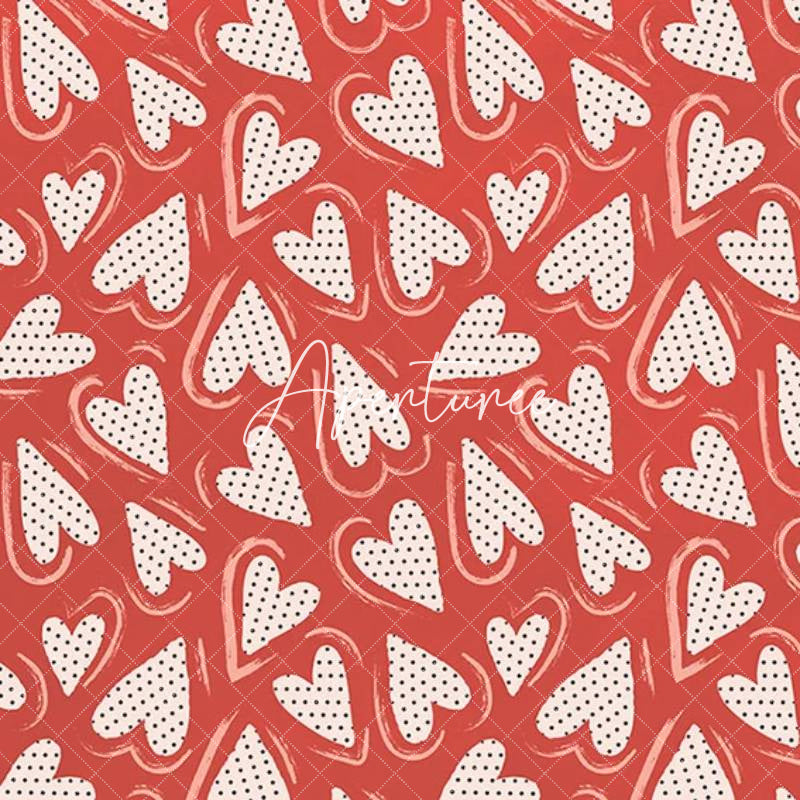 Aperturee - Aperturee Red Creative Love Valentine’s Day Photo Backdrop