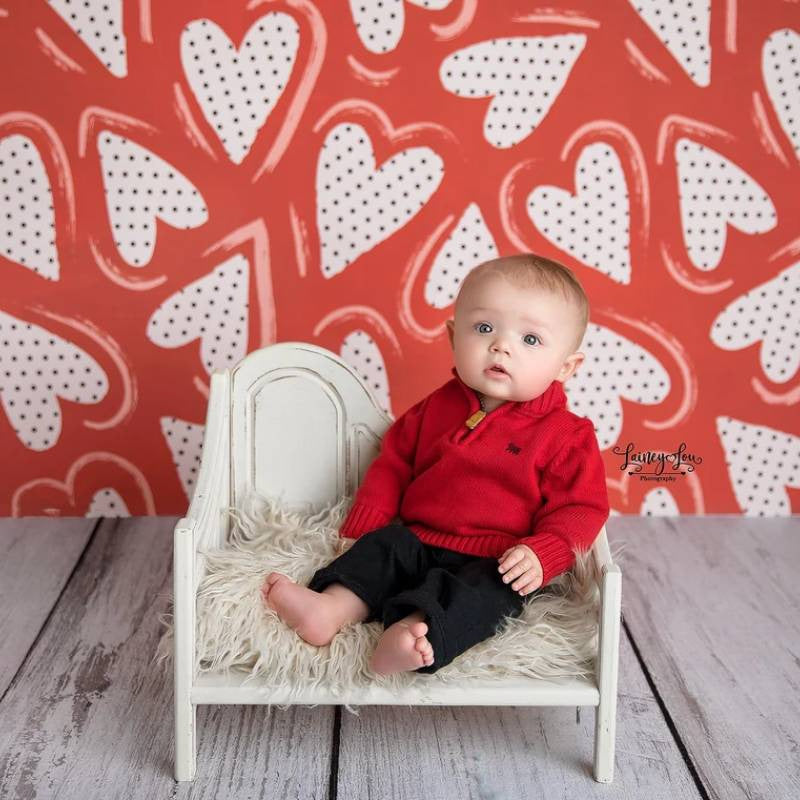 Aperturee - Aperturee Red Creative Love Valentine’s Day Photo Backdrop