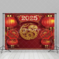 Aperturee - Aperturee Red Lanterns Festive Chinese New Year Backdrop