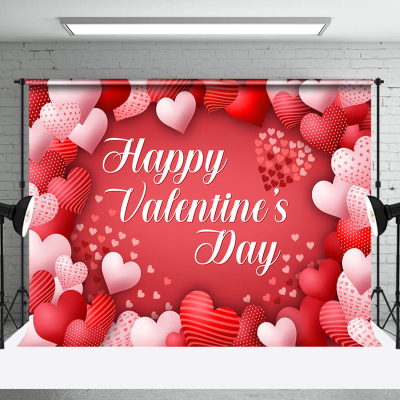 Aperturee - Aperturee Red Pink Romantic Happy Valentines Day Backdrop