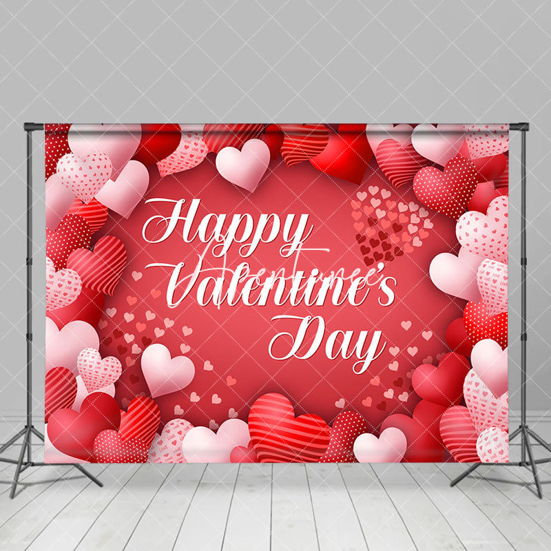 Aperturee - Aperturee Red Pink Romantic Happy Valentines Day Backdrop