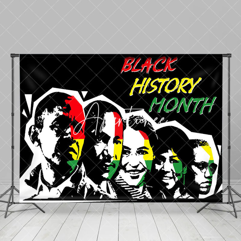 Aperturee - Aperturee Red Yellow Green Hero Black History Month Backdrop