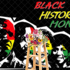 Aperturee - Aperturee Red Yellow Green Hero Black History Month Backdrop