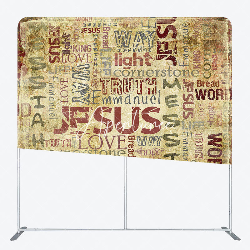 Aperturee - Aperturee Retro Parchment Jesus Christ Pillow Case Backdrop