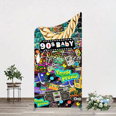 Aperturee - Aperturee Retro Street Graffiti Hip Hop 90s Baby Arch Backdrop