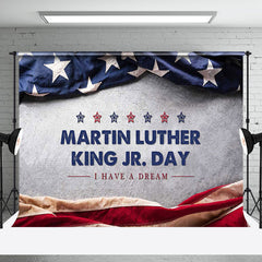 Aperturee - Aperturee Retro Usa Flag I Have A Dream Happy Mlk Day Backdrop