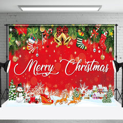 Aperturee - Aperturee Rich Christmas Pattern Happy Holiday Winter Backdrop