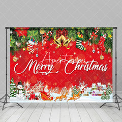 Aperturee - Aperturee Rich Christmas Pattern Happy Holiday Winter Backdrop