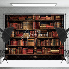 Aperturee - Aperturee Rich Library Atmosphere Earth Globe Accent Backdrop