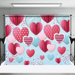 Aperturee - Aperturee Romantic Heart Shaped Valentines Day Lovely Backdrop