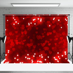 Aperturee - Aperturee Romantic Hot Red Heart Happy Valentines Day Backdrop