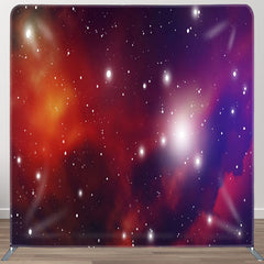 Aperturee - Aperturee Romantic Outerspace Galaxy Fabric Party Backdrop Cover