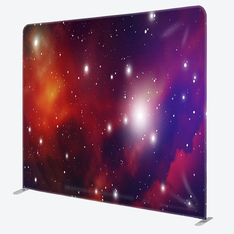 Aperturee - Aperturee Romantic Outerspace Galaxy Fabric Party Backdrop Cover