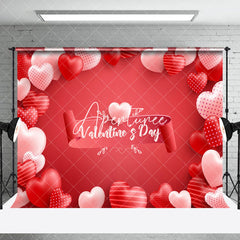 Aperturee - Aperturee Romantic Red Love Valentines Day Room Set Backdrop