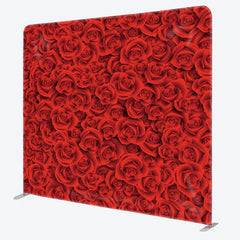 Aperturee - Aperturee Romantic Red Rose Wall Valentines Day Backdrop Cover