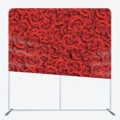 Aperturee - Aperturee Romantic Red Rose Wall Valentines Day Backdrop Cover