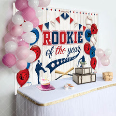 Aperturee - Aperturee Rookie Of The Year Baseball Party Backdrop