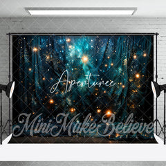 Aperturee - Aperturee Royal Blue Glitter Curtain Luxury Room Set Backdrop