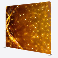 Aperturee - Aperturee Royal Golden Glitter Stars Backdrop For Party Decor