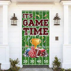 Aperturee - Aperturee Rugby Field Sports Its Game Time Birthday Door Cover