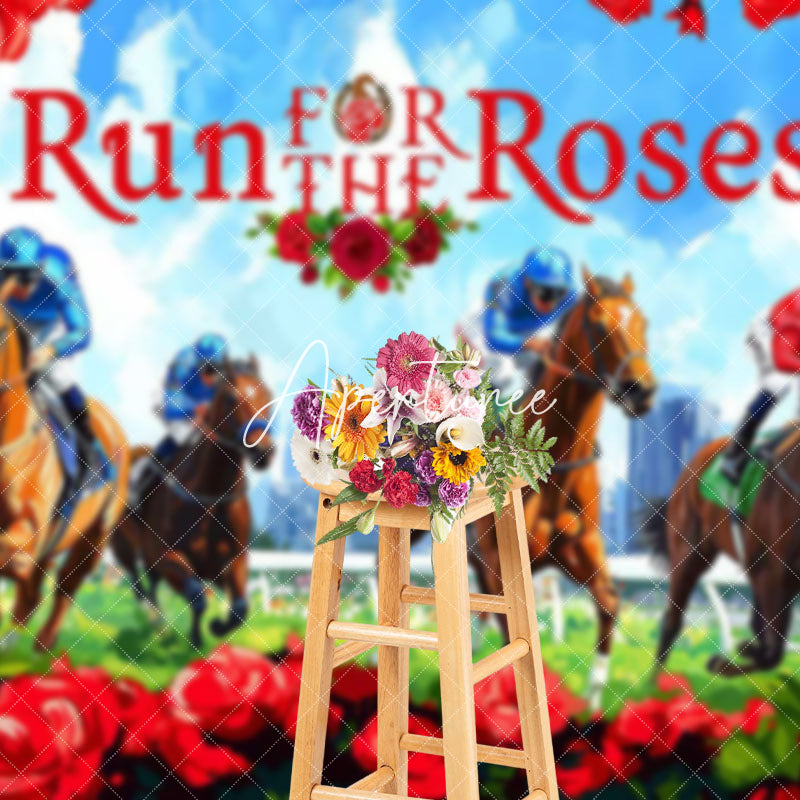 Aperturee - Aperturee Run For The Roses Horse City Kentucky Derby Backdrop