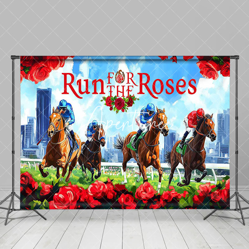 Aperturee - Aperturee Run For The Roses Horse City Kentucky Derby Backdrop