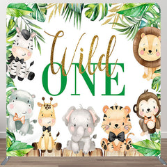 Aperturee - Aperturee Safari Wild One Fabric Backdrop Cover for Birthday