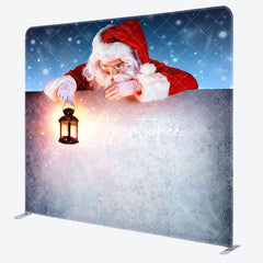 Aperturee - Aperturee Santa Claus Christmas Snowflake Pillow Case Backdrop