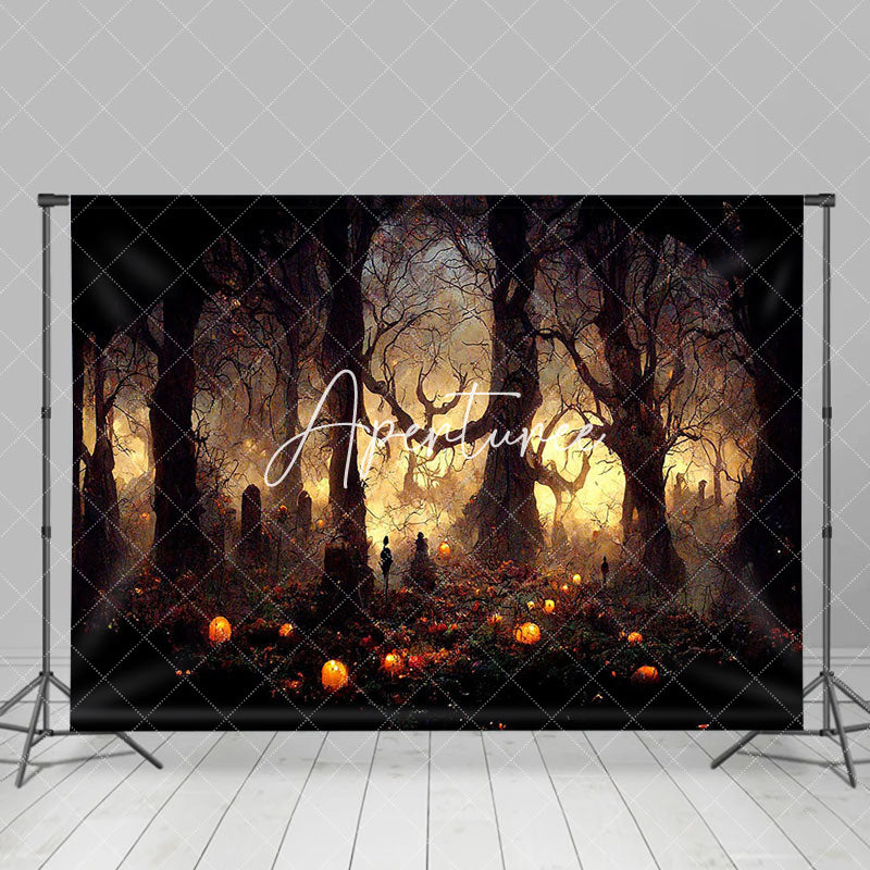 Aperturee - Aperturee Scary Weird Forest Thorns Light Dusky Photo Backdrop