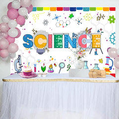 Aperturee - Aperturee Science Colorful Chemical Reagents Birthday Backdrop