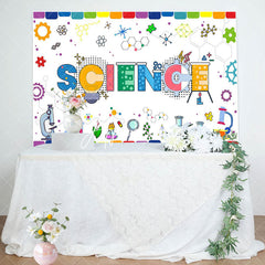 Aperturee - Aperturee Science Colorful Chemical Reagents Birthday Backdrop