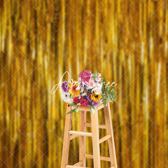 Aperturee - Aperturee Shimmering Gold Foil Fringe Party Event Backdrop