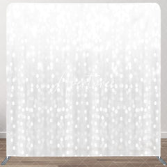 Aperturee - Aperturee Silver Bokeh Dance Party Square Double-Sided Backdrop