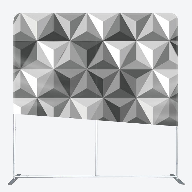 Aperturee - Aperturee Silver Regular Contrast Textured Party Backdrop Cover