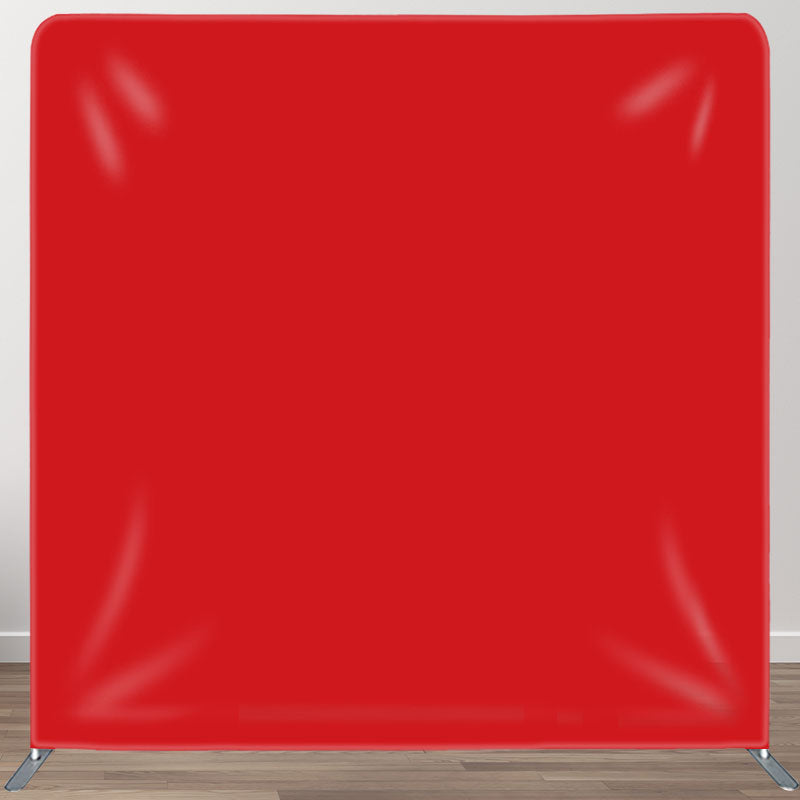 Aperturee - Aperturee Simple Solid Red Fabric Backdrop Cover For Photo Booth