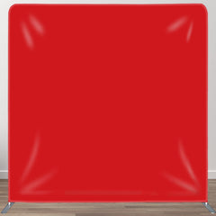 Aperturee - Aperturee Simple Solid Red Fabric Backdrop Cover For Photo Booth