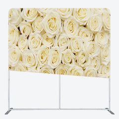 Aperturee - Aperturee Simple Yellow Roses Backdrop Cover For Party Decor