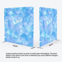 Aperturee - Aperturee Sky Blue Crystal Texture Fabric Birthday Backdrop Cover