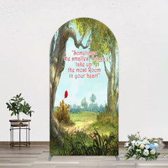 Aperturee - Aperturee Slogan Wild Green Forest Landscape Arch Backdrop