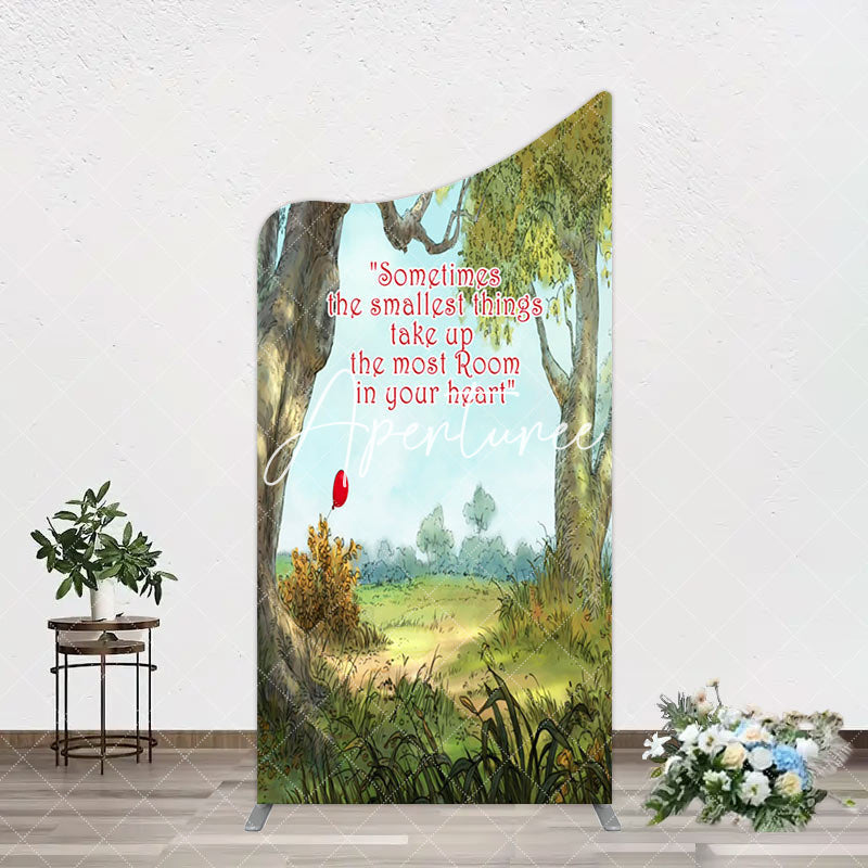 Aperturee - Aperturee Slogan Wild Green Forest Landscape Arch Backdrop