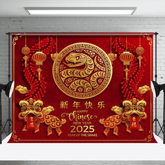 Aperturee - Aperturee Snake Chinese New Year Red Spring Festival Backdrop