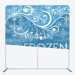 Aperturee - Aperturee Snow Ball Frozen Christmas Tension Fabric Backdrop